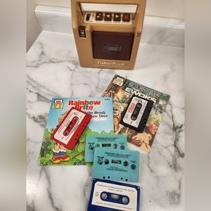 Vintage 1980 Fisher Price 826 Tape Recorder Bundle